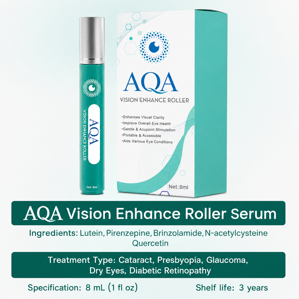 AQA Vision Enhance Eye Roller Serum