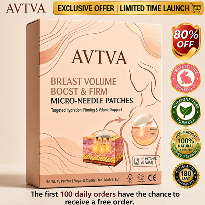 💥AVTVA 🥛 Targeted Breast Enhancement Advanced Nano Microneedle Patch💃