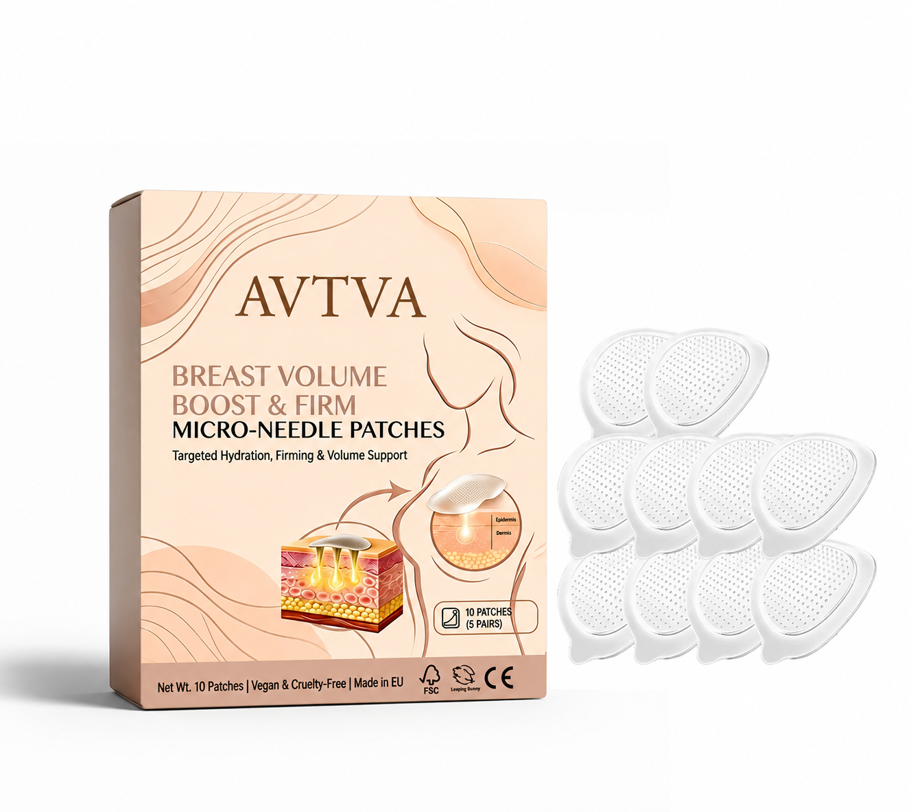 💥AVTVA 🥛 Targeted Breast Enhancement Advanced Nano Microneedle Patch💃