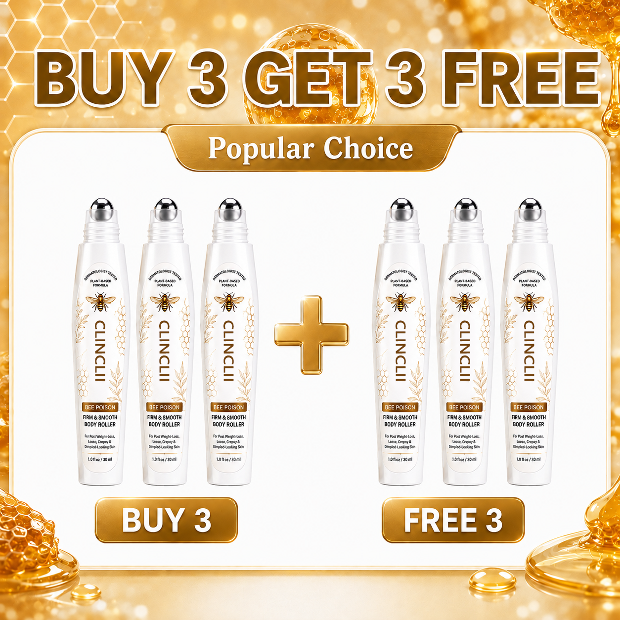 Clinclii™ Bee Venom Firm & Smooth Body Roller